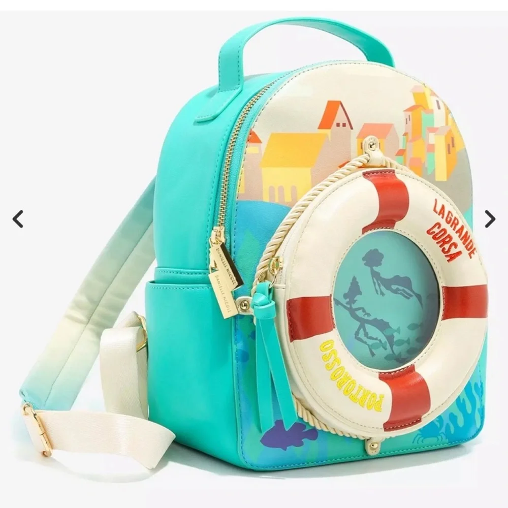 Danielle Nicole Disney Pixar Luca Porto Rosso Lifesaver Mini Backpack -Exclusive - Picture 2 of 12